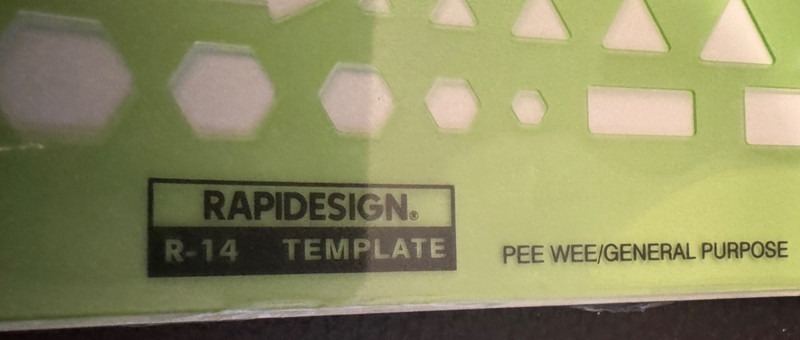 RAPIDESIGN PEE-WEE GENERAL PURPOSE TEMPLATE R-14 gallery