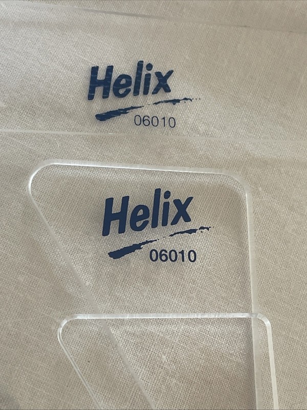 (2) Helix Acrylic 10” with 60 Degree #06010 & Bruning 70-134 Orange 8" Triangles gallery