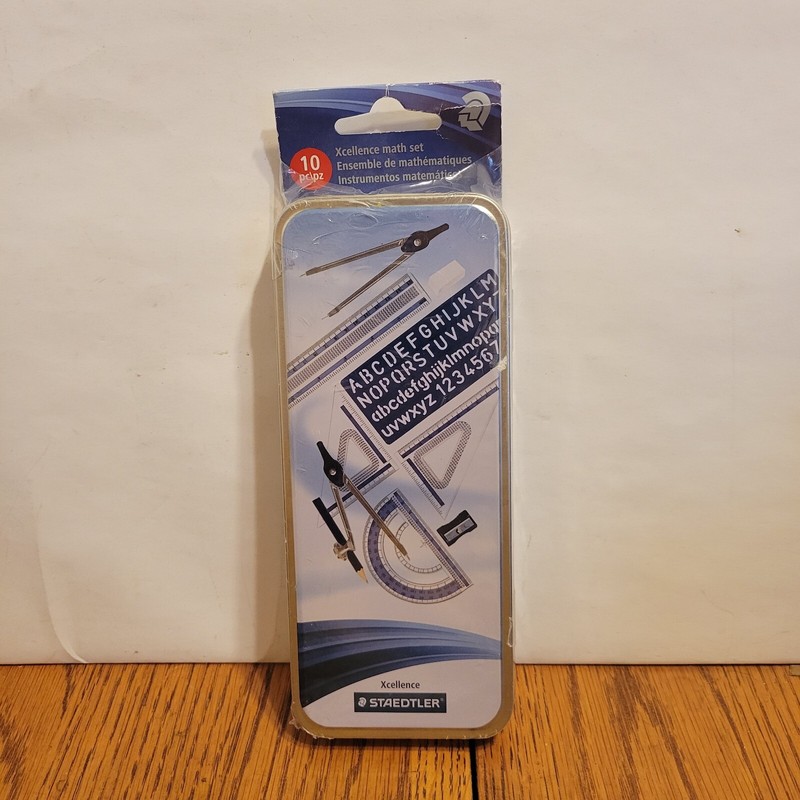 STAEDTLER XCELLENCE 10 PC MATH SET!! 557 10 BN 02
