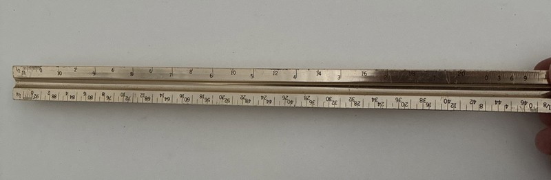 Vtg Metal Scale Drafting Ruler Architect Engineer General Electrical Equip Ad gallery