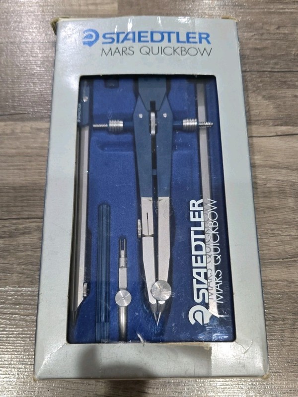 Vintage Staedtler Mars Quickbow Germany Drafting Instrument Set Complete