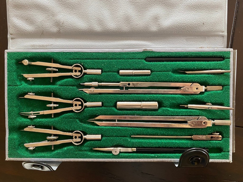 Vintage Ridgway’s 1130C Drafting Tools COMPLETE SET made in Germany