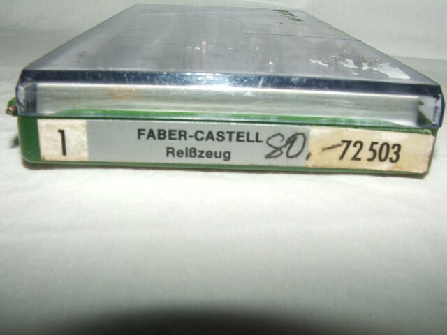Vintage Faber Castell Drafting Drawing Kit in Plastic case 4 tools included gallery
