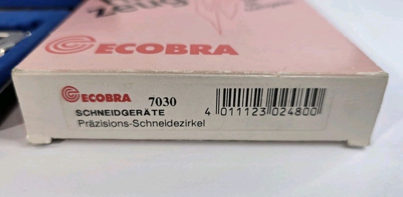 Vintage ECOBRA Germany Drafting Drawing Tool 7030 w/ Case & Box NOS gallery