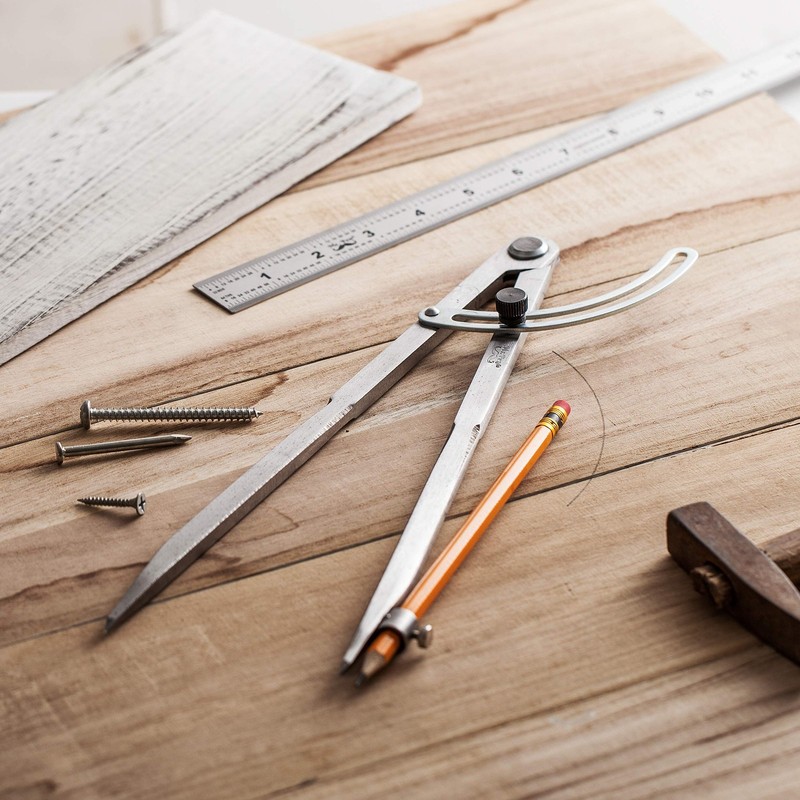 Mr. Pen- Professional Large Compass for Woodworking, 12 Inch Compass with Win... gallery