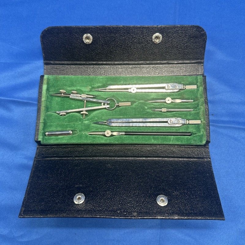Vintage German Engineering Drafting Tool Set Kit Compass #617