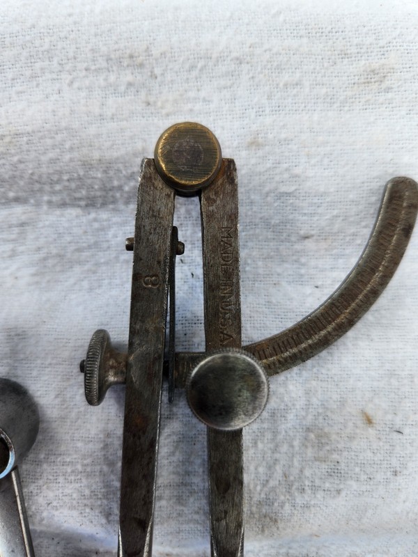Vintage Lot Of 3 Compass, Scribe's? Craftsman, Made In USA #8 gallery