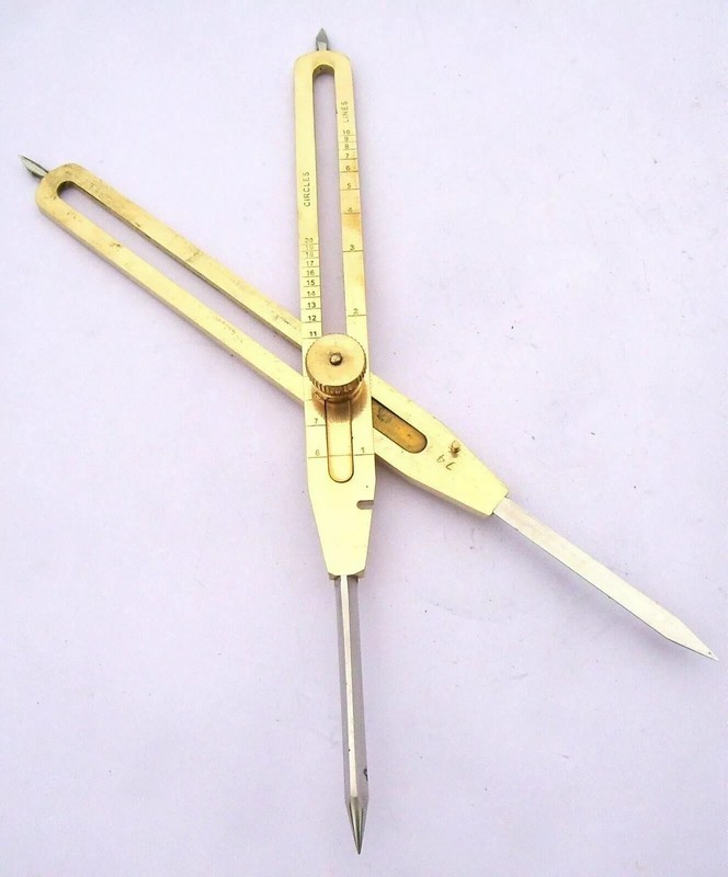 9 Inches Handmade Brass Proportional Divider Engineer Drafting Scientific Tool