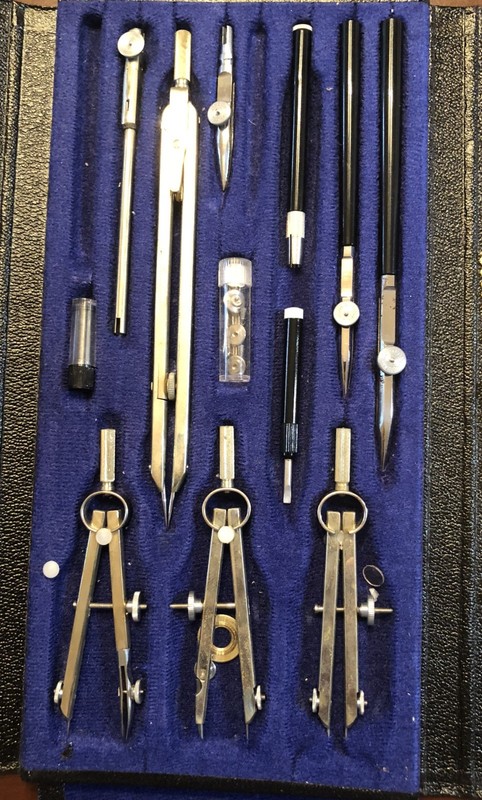 Vtg Compass Precision Kit mechanical drawing tools FS6675-286-0603 Germany
