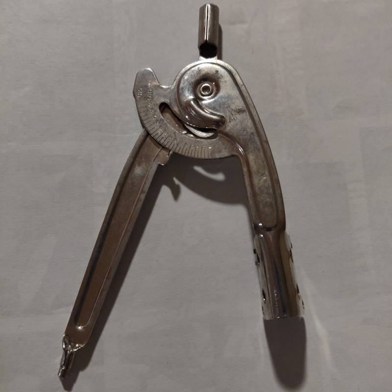Vintage Helix Compass Pencil Holder Metal and Plastic Pencil Not Included