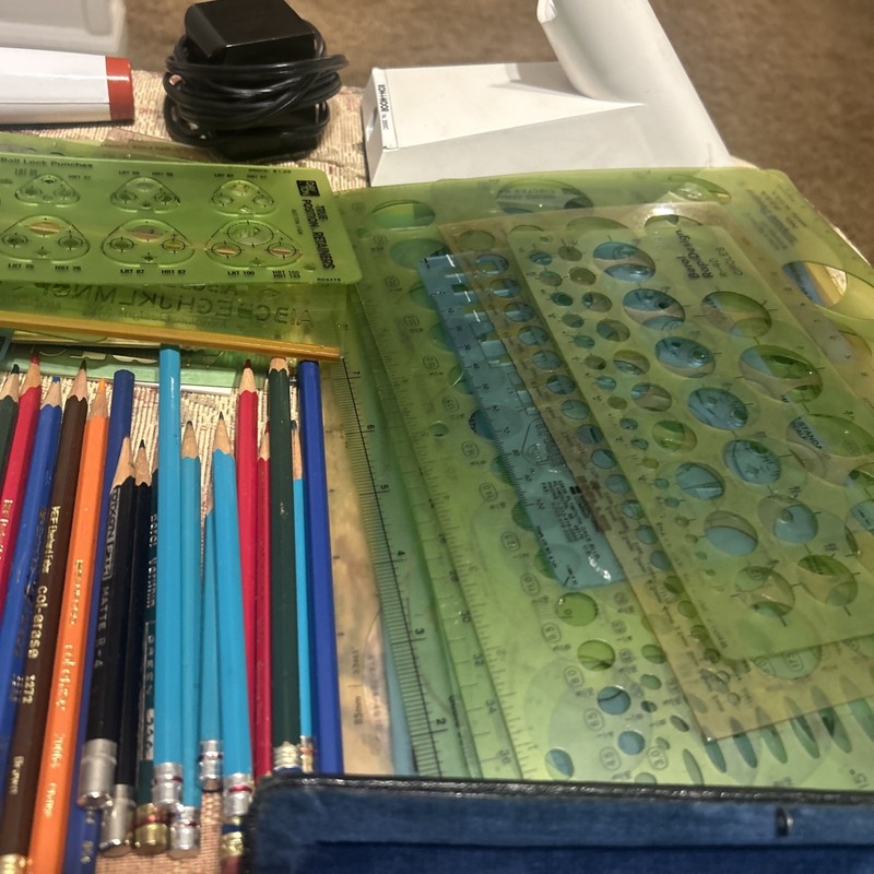 Large Lot Professional Drafting & Architecture Tool & Inking Fixture Templates gallery