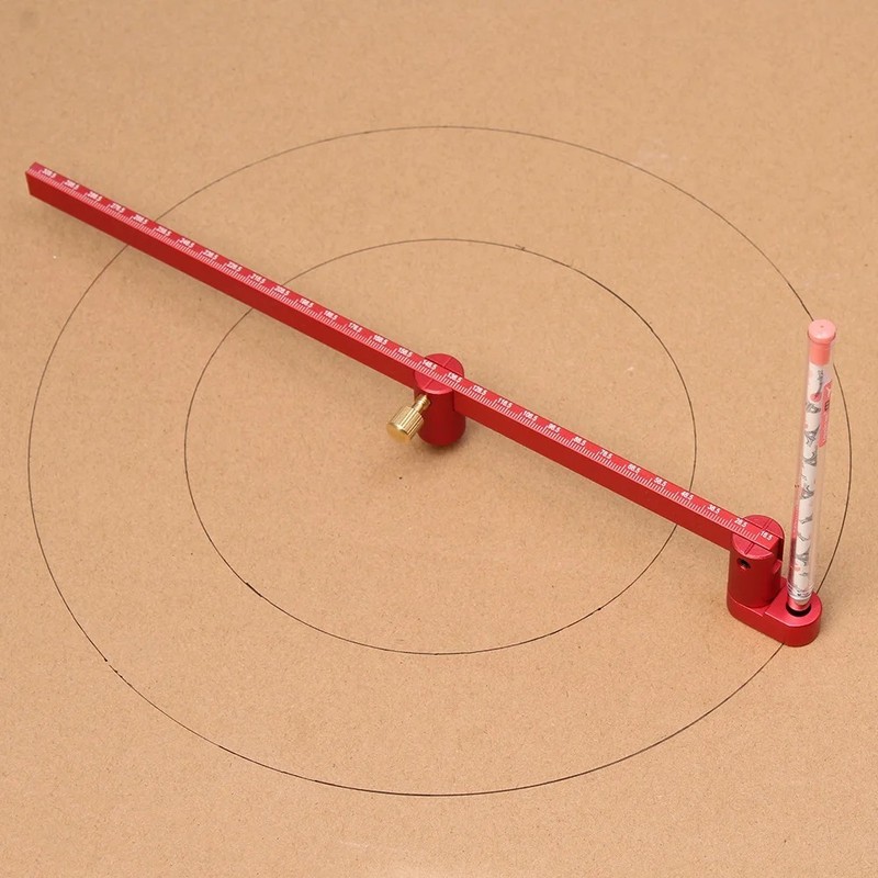 Adjustable Compass Ruler – Precision Circle Drawing for Woodworking & Drafting