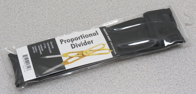 Proportional Divider by Creative Mark artist drafting brass & steel 9″ with case