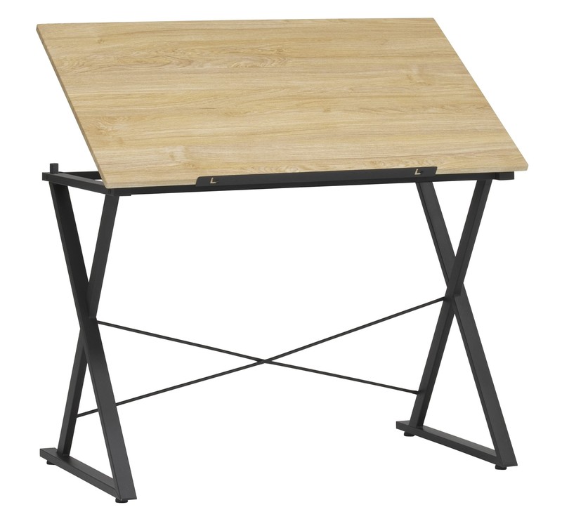 SD STUDIO DESIGNS Axiom II Drawing 42" Wide Adjustable Top Drafting Table, Gr...