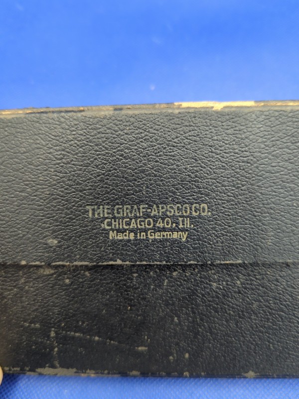 Vintage The Graf-Apsco CO. Chicago IL Drafting Tool Set - Made In Germany gallery