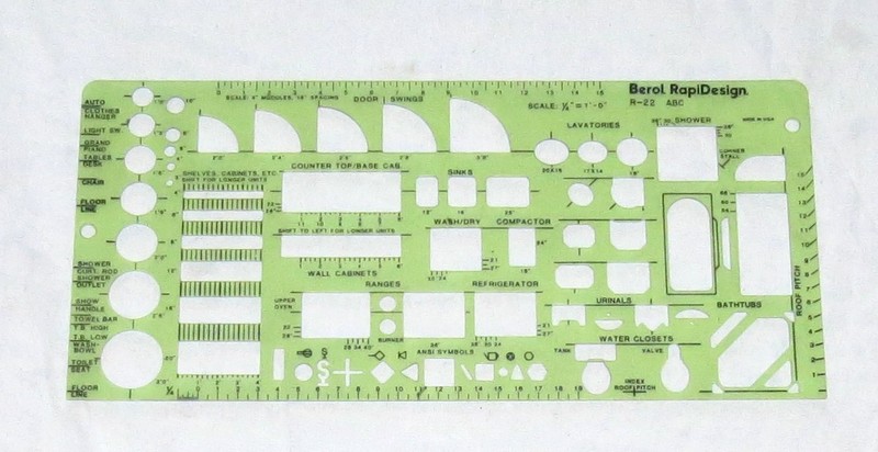 Berol RapiDesign R-22 ABC Template